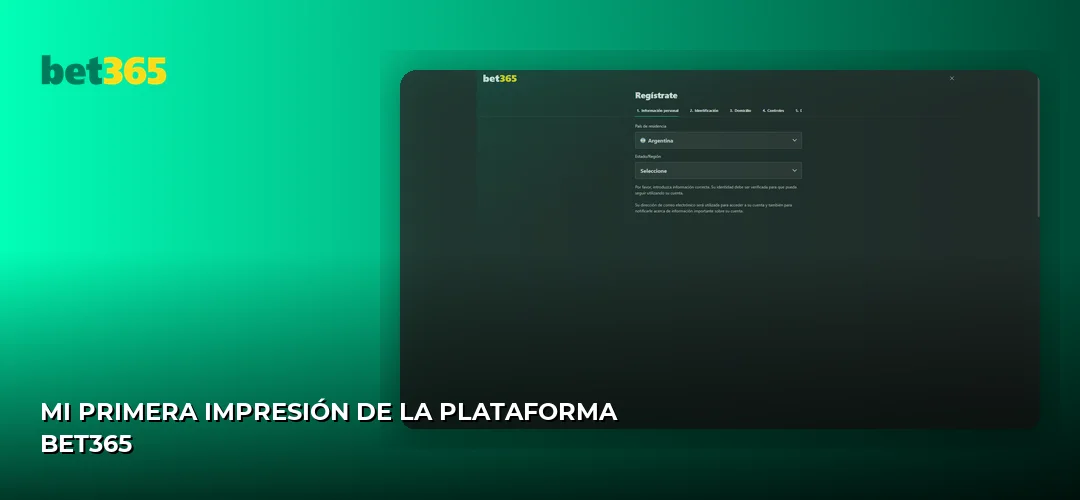 Mi Primera Impresión de la Plataforma Bet365